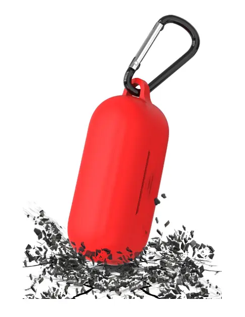 Чехол-накладка DK Silicone Candy Friendly с карабином для Honor FlyPods 3 (011399) (red) - фото 7