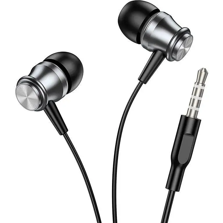 Наушники Borofone Platinum metal universal earphones with microphone BM75 белые - фото 8