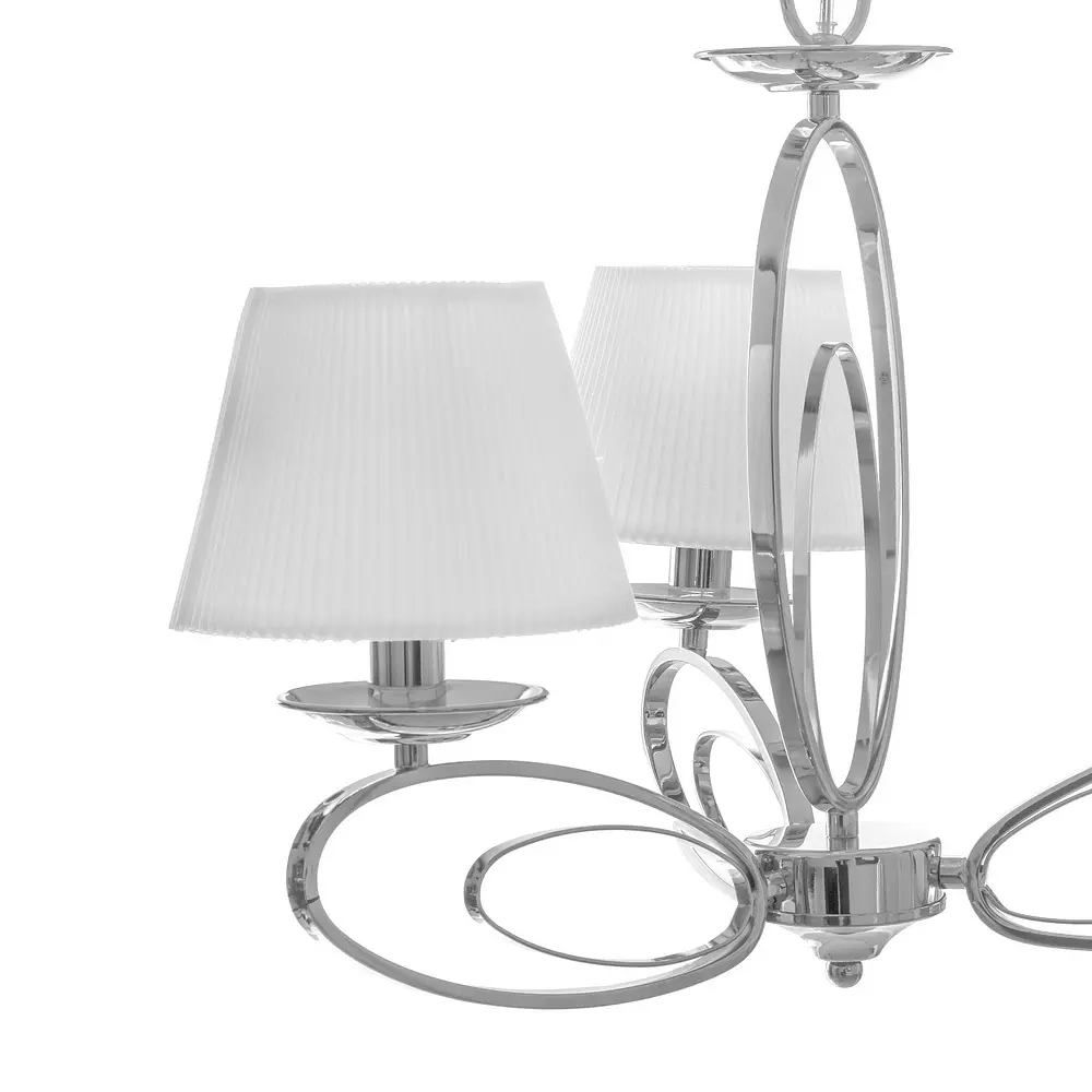 Люстра подвесная Brille с абажуром классическая E14 40W CH (BKL-597S/3) - фото 4