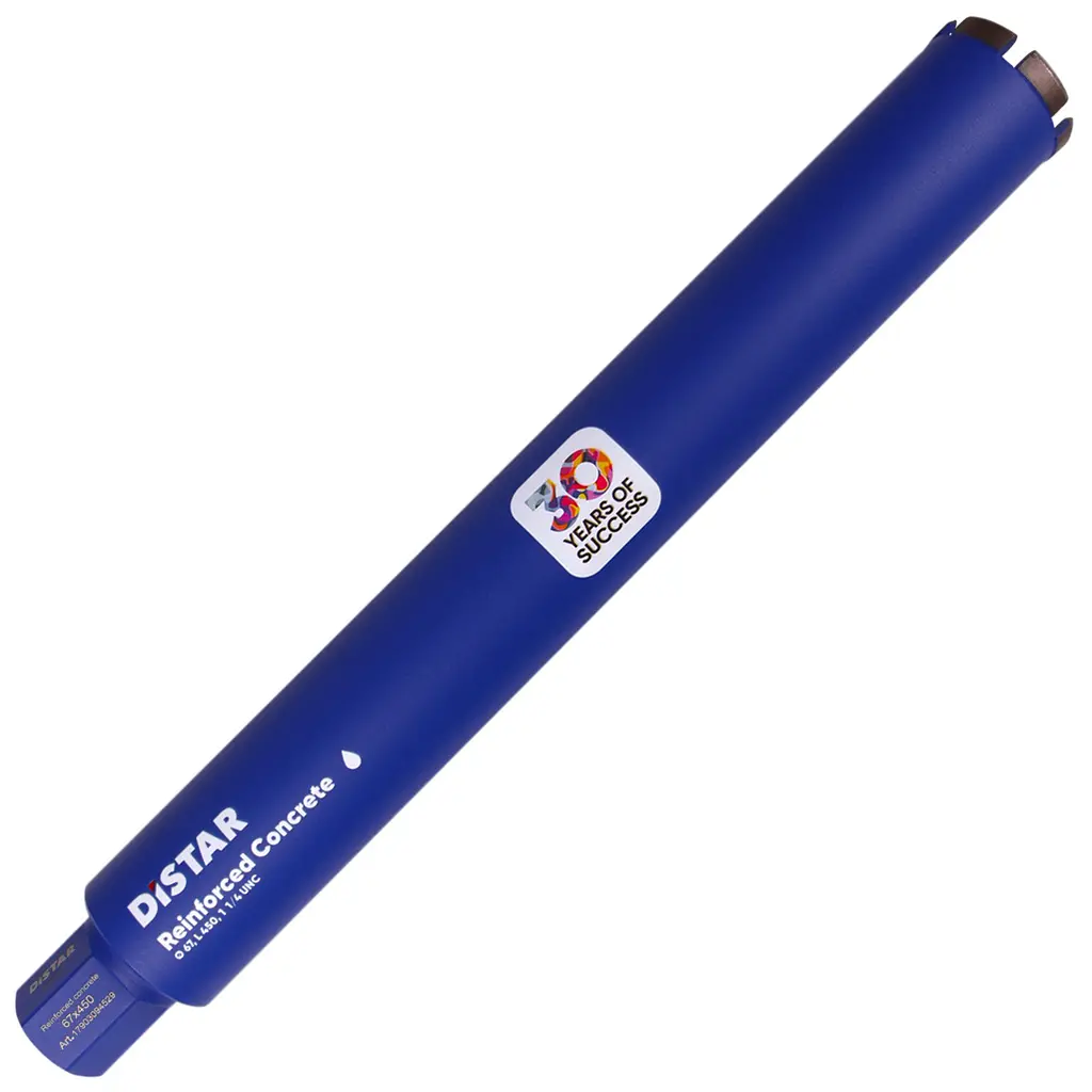 Коронка алмазна Distar DDS-W 67x450 мм 1 1/4 UNC залізобетон