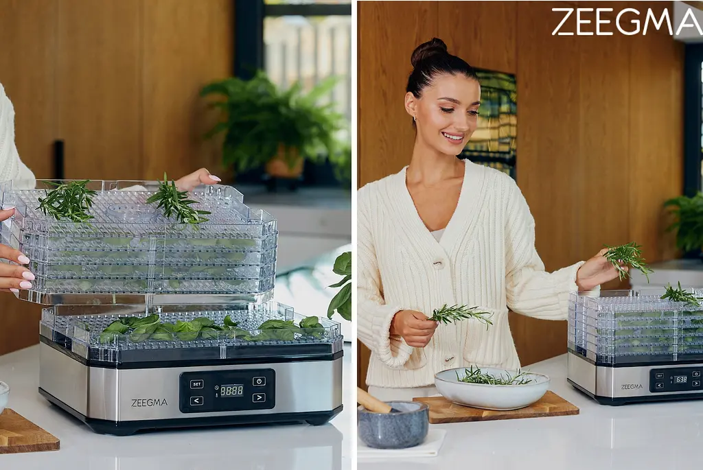 Сушилка для овощей фруктов и грибов дегидрататор Zeegma Dry Chef Silver - фото 7