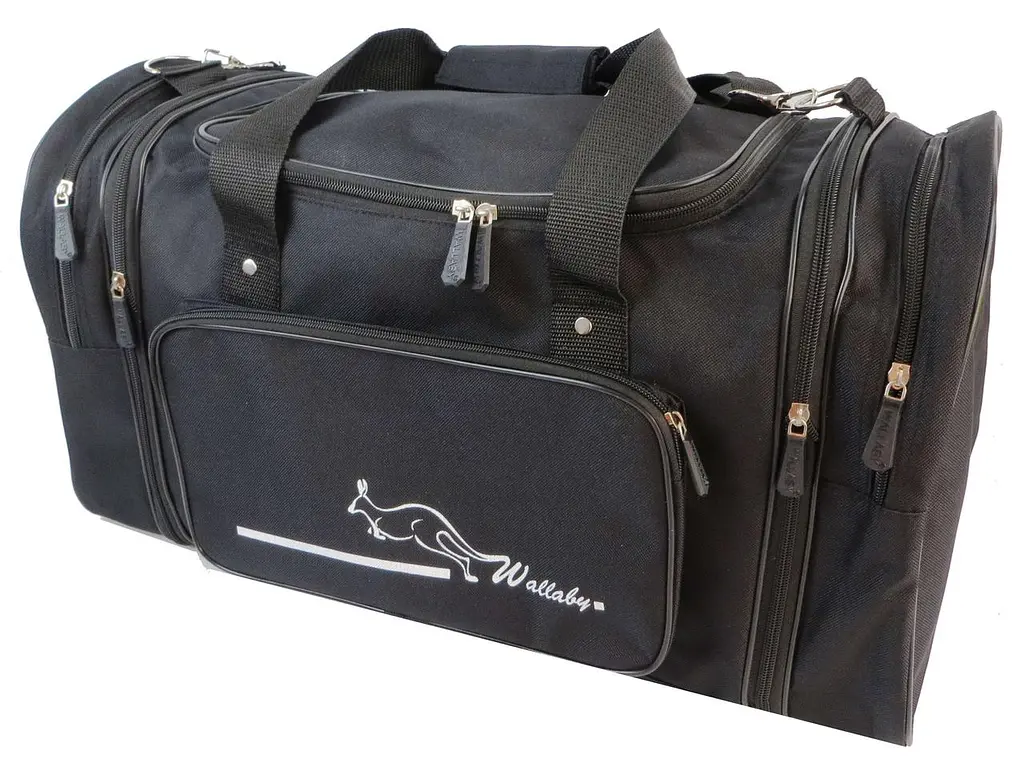 Дорожня сумка з розширенням Wallaby 365-2 40л Чорна - фото 2