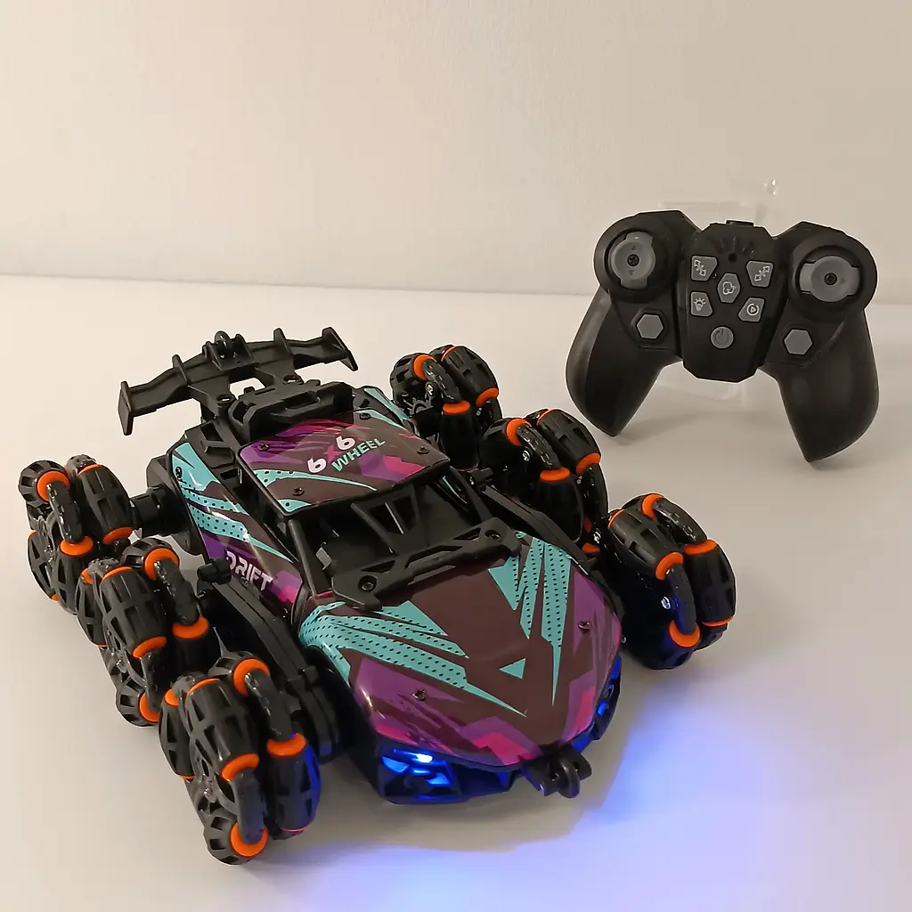 Машинка на радіокеруванні 6x6 Wheel. Обертаюча вісь. Пускає пар. З фарами - фото 14