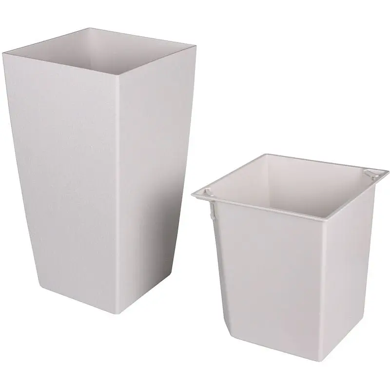 Вазон Plastkon Eliot Stone 25x46 см белый - фото 2