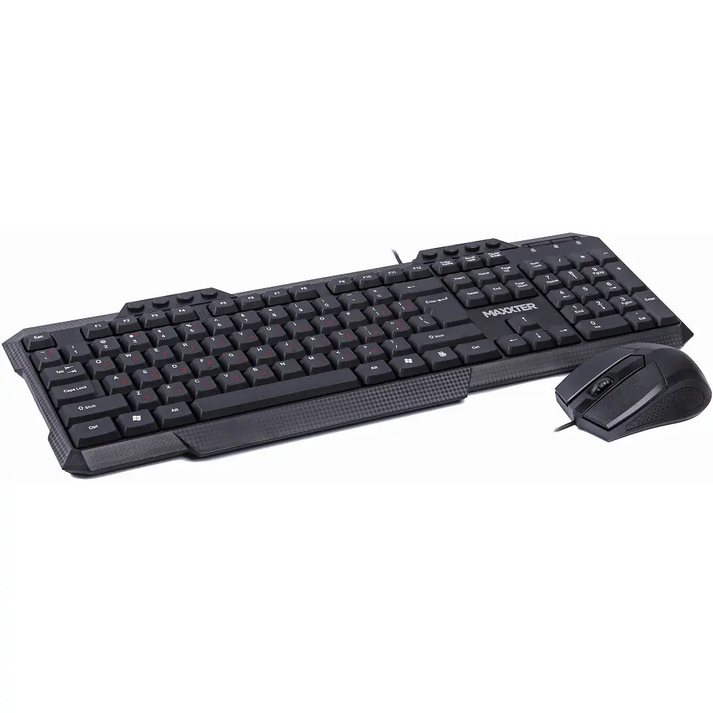 Комплект Maxxter KMS-CM-02-UA USB Black (KMS-CM-02-UA) - фото 2