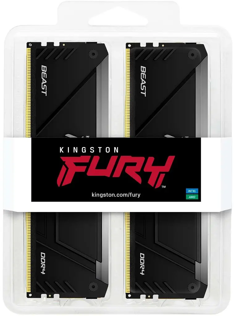 Пам'ять ПК DDR4 16GB KIT (8GBx2) 3600 FURY Beast RGB Kingston teh0024800 - фото 4