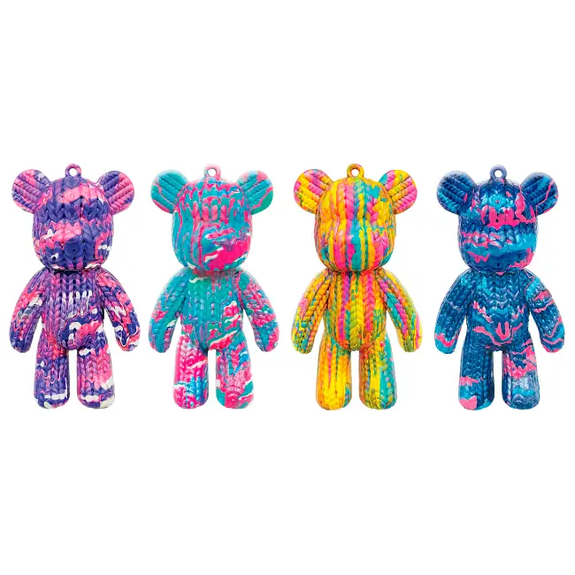 Набір для творчості ToyMonster Pour Palz Флюїд Арт Брелок Ведмедик S4 В'язані дива в асортименті (FC-G0002) - фото 3