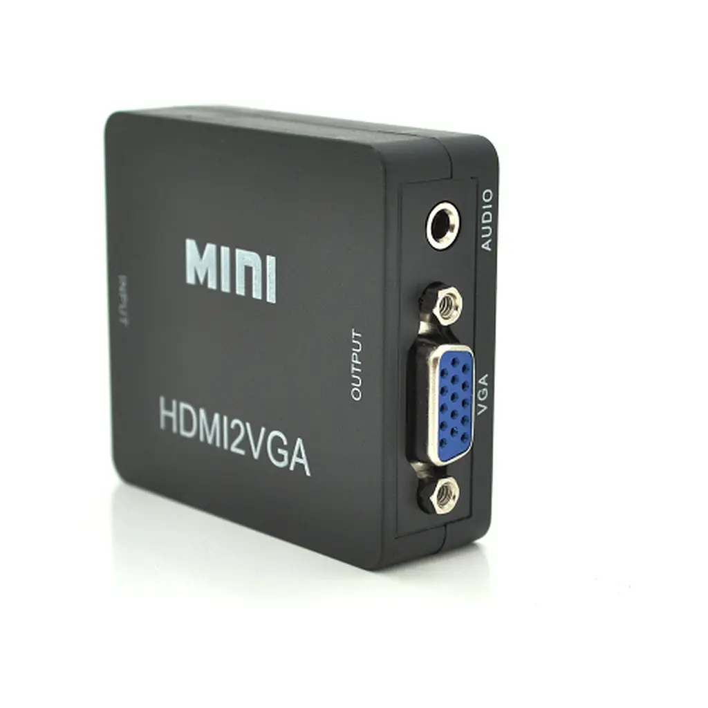 Перехідник HDMI F to VGA F 720P/1080P black Voltronic (YT-CM-HDMI/VGA-B) - фото 2