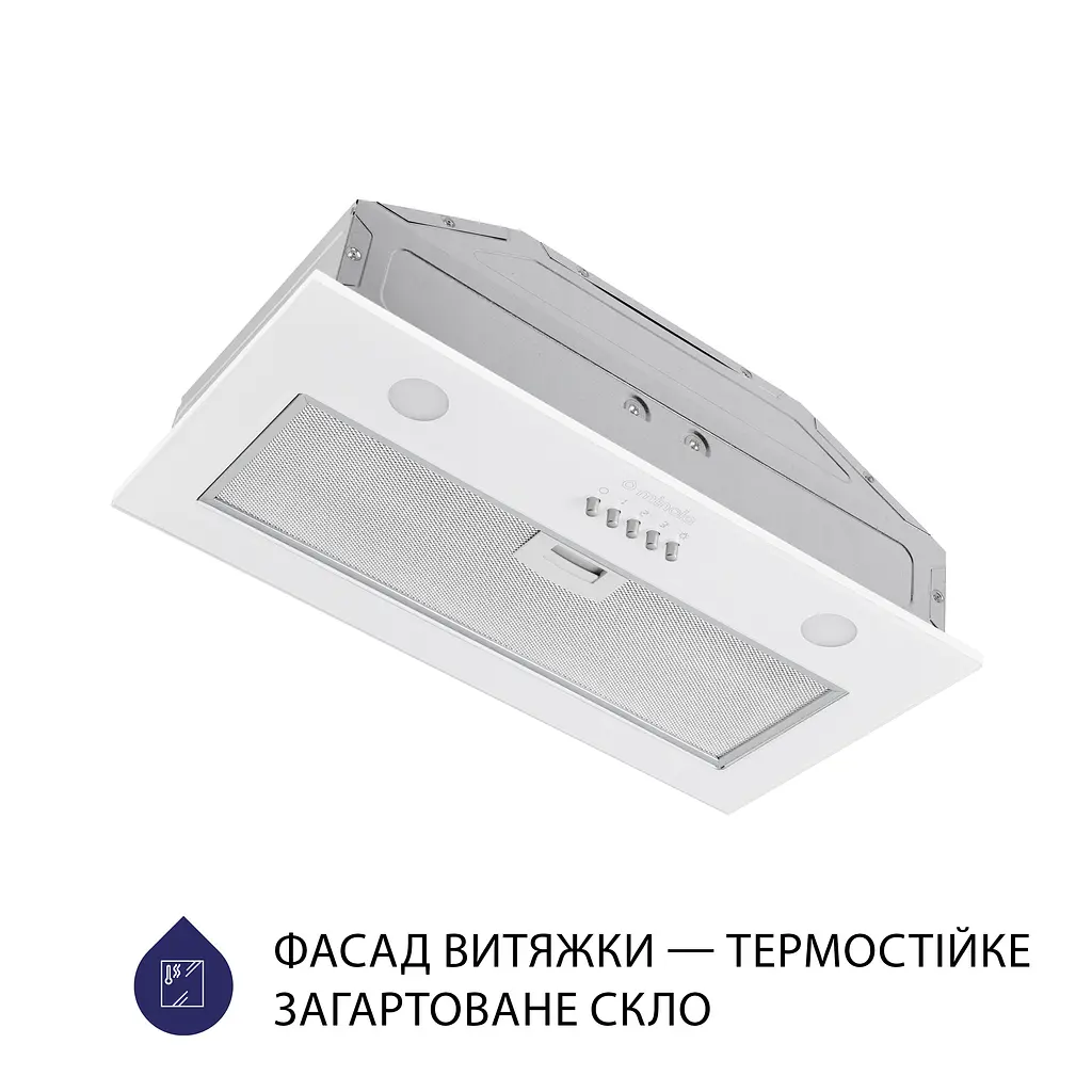 Витяжка вбудована MINOLA HBI 5262 WH GLASS 700 LED - фото 2