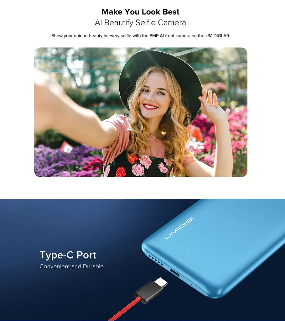 Смартфон Umidigi A9 3/64Gb Blue [69419] - фото 5