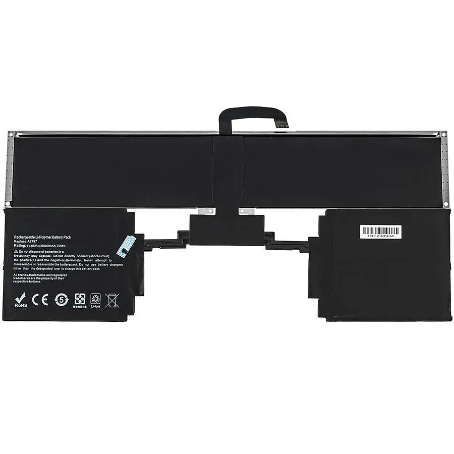 Батарея для ноутбука Apple A2797 (MacBook Air 15 A2941 M2 2023) 11.65V 6000mAh - фото 3