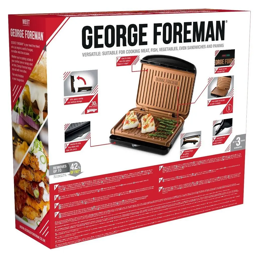 Електрогриль George Foreman Fit Grill (25811-56) [66425] - фото 6