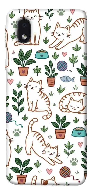 TPU чохол Demsky Cats pattern для Samsung Galaxy M01 Core / A01 Core