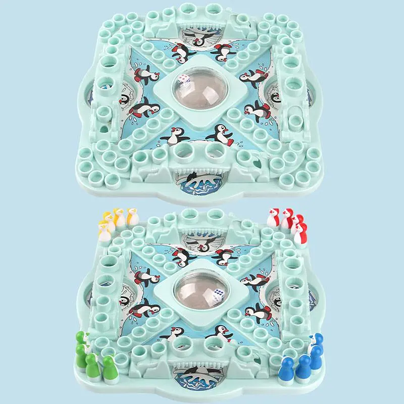 Настільна інтерактивна гра Ummi 707-36 Pop N Drop Penguins Game Blue - фото 4