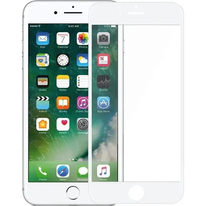 Захисне скло Tempered Glass 9K Full Glue Apple iPhone 6/6s white - фото 2