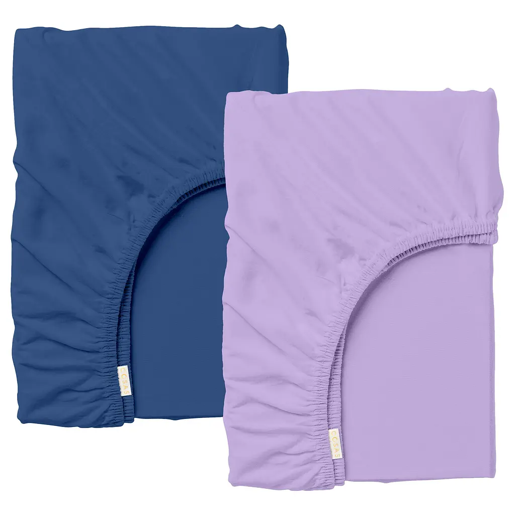 Набір простирадло на резинці 80х160 DENIM AMETHYST COSAS (4822052379561)