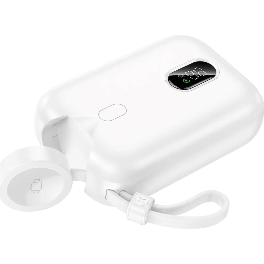 Зовнішній акумулятор Hoco J130 Peak 10000mAh 20W White [126283] - фото 4