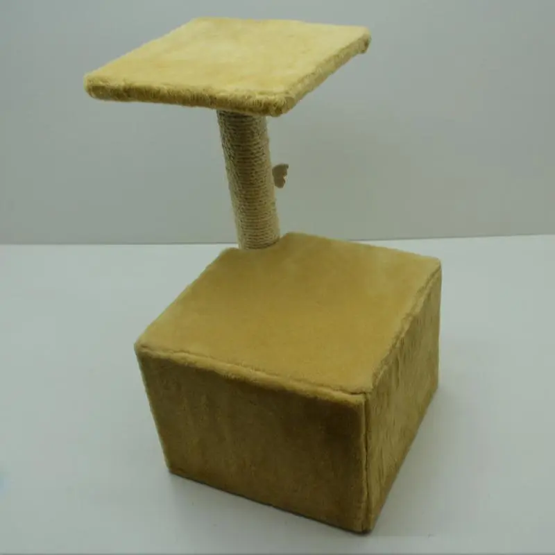 Будиночок Драпак для котів Zoo-hunt Віола 34х34х56 см сезаль бежевий - фото 3