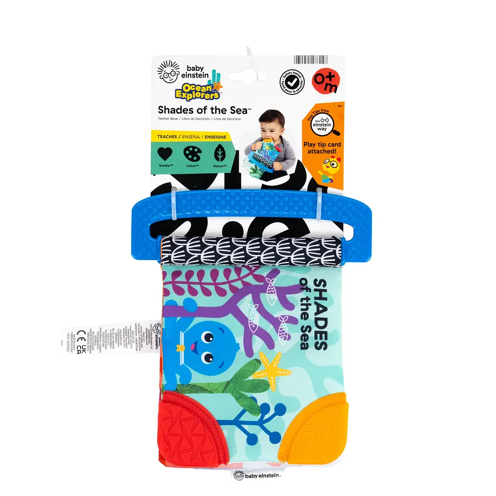 Игрушка-книга мягкая развивающая Baby Einstein Shades of the Sea - фото 8