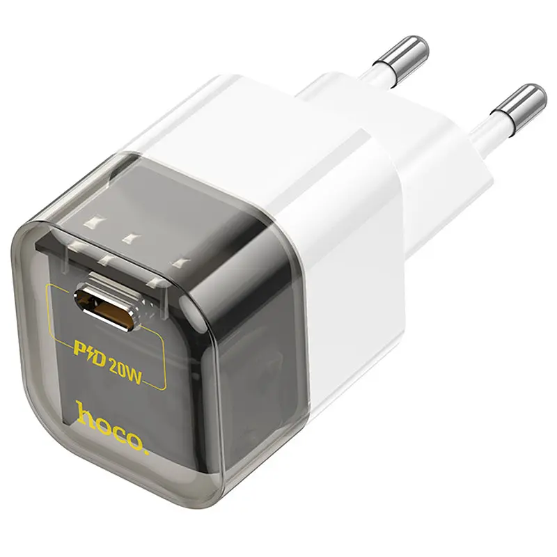 МЗП Hoco C125A Transparent PD20W (1USB-C) Transparent black - фото 2