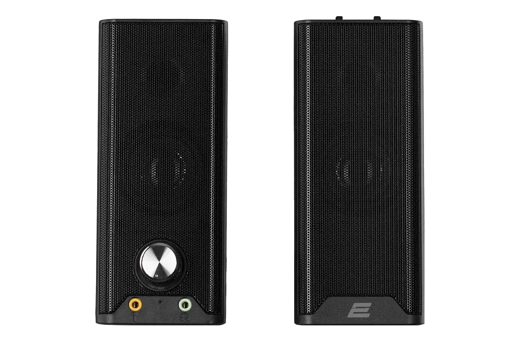 Акустична система 2E PCS203, 2.0, USB, Metal Black - фото 6