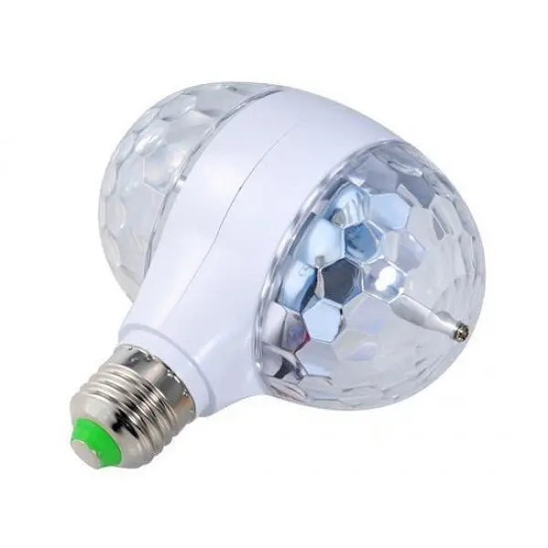 Диско - лампа з патроном, що обертається Led lamp RGB Диско куля - фото 6