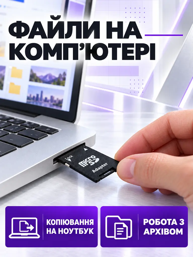 Карта пам'яті microSDHC 64 ГБ Class 10 з SD-адаптером Чорна (37261546) - фото 9
