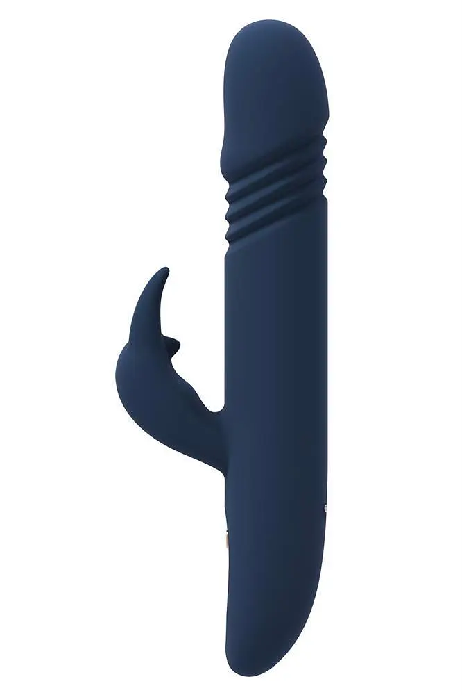 Вібратор-кролик Dreamtoys Goddess Collection Zephyros 23 см синій - фото 4