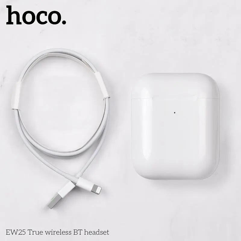 Беспроводные наушники Hoco EW25 TWS с микрофоном, Bluetooth 5.3, белые - фото 3