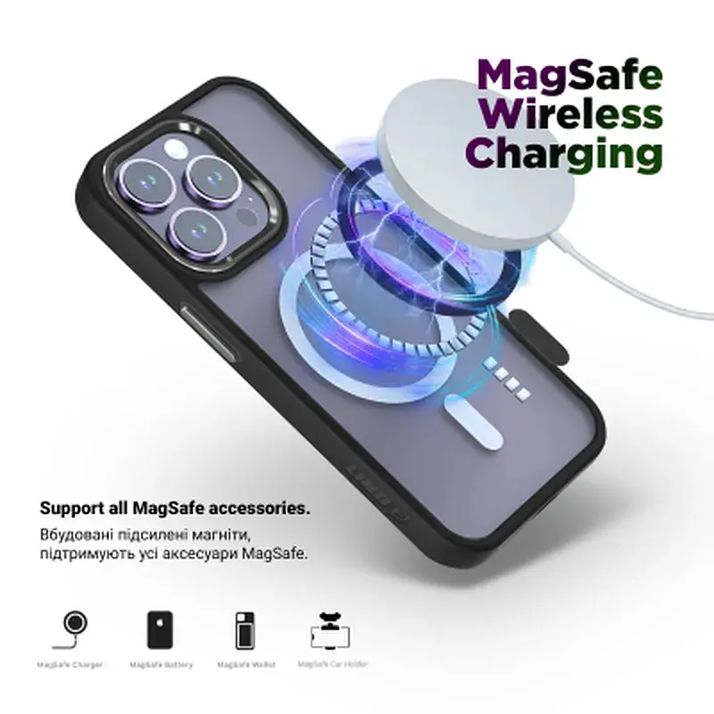 Чохол до мобільного телефона Armorstandart Unit MagCase Apple iPhone 17 Black (ARM86281) - фото 3