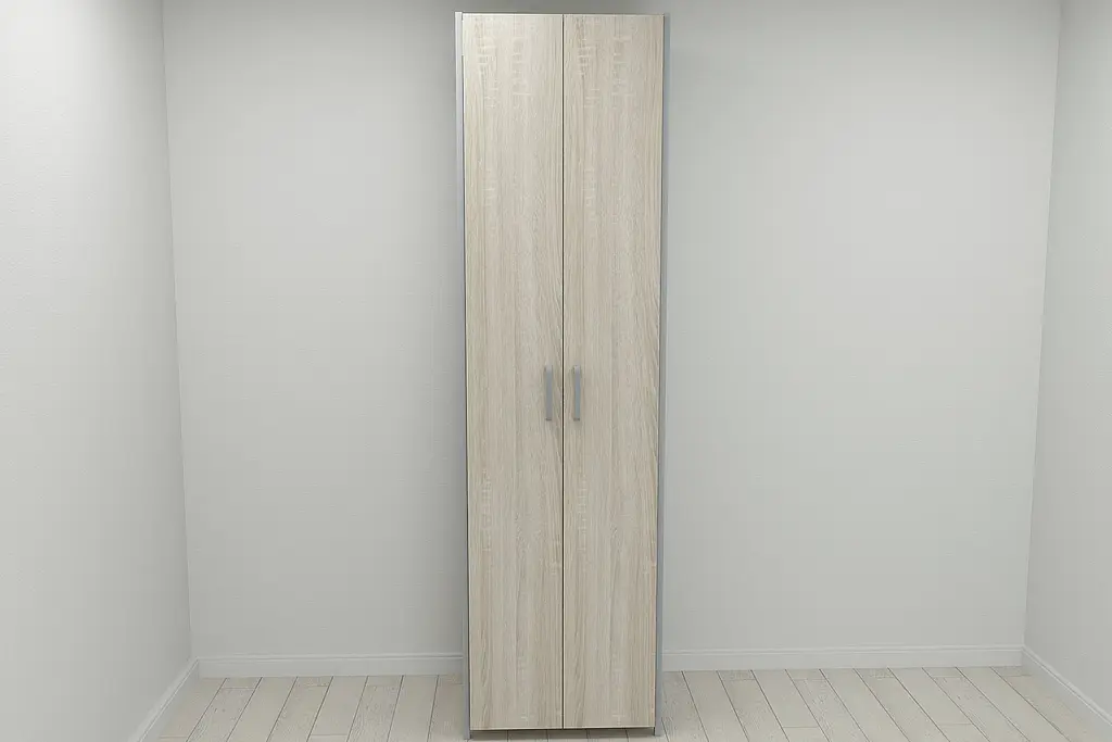 Шафа Гардероб Уні секція 6 серії Конект Ferrum-decor 220x60x50см Сірий метал ДСП Дуб Сонома 16 мм (FRD-104577) - фото 8