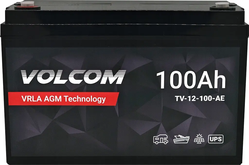 Аккумулятор AGM Volcom 12V 100 Ah VRLA - фото 4