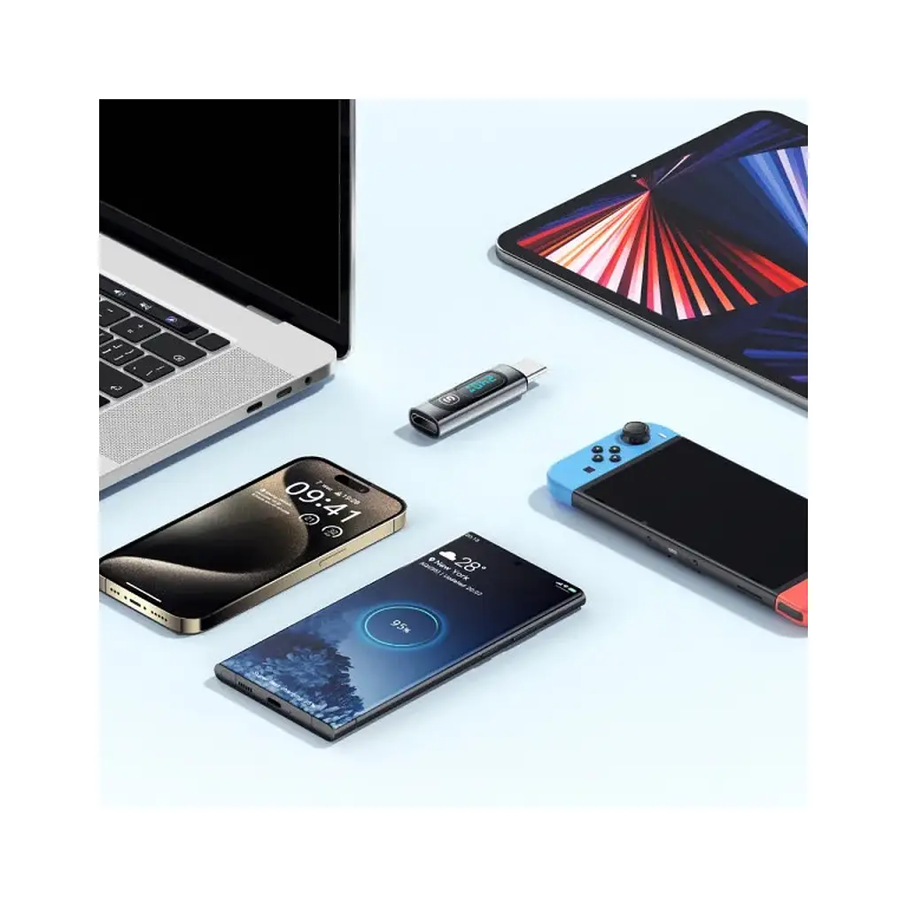 Переходник USB-C F to USB-C M digital display Essager (EZJTT-TX0G-P) - фото 8