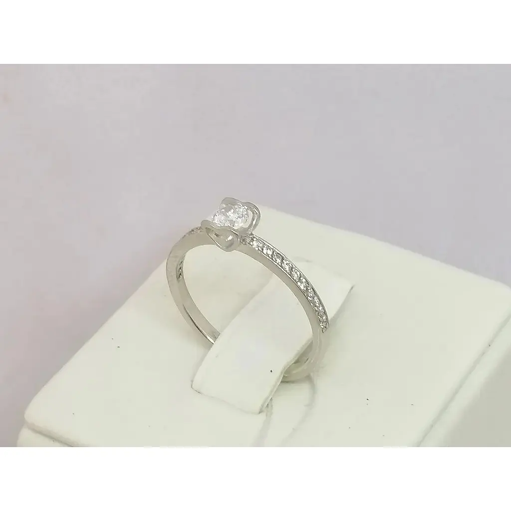 Золоте кільце Імперія золота з фіанітами. КВ1103БИ 15,5 - фото 2