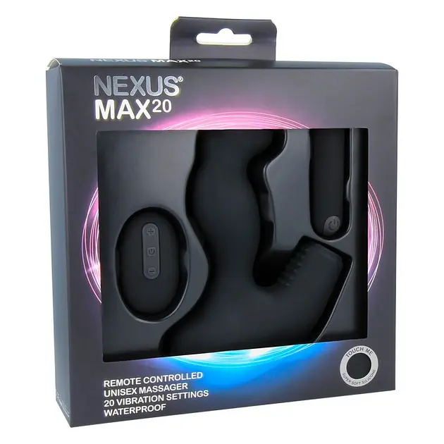 Масажер простати, 10х4 см Nexus Max 20 Waterproof Remote Control Unisex Massager - фото 10