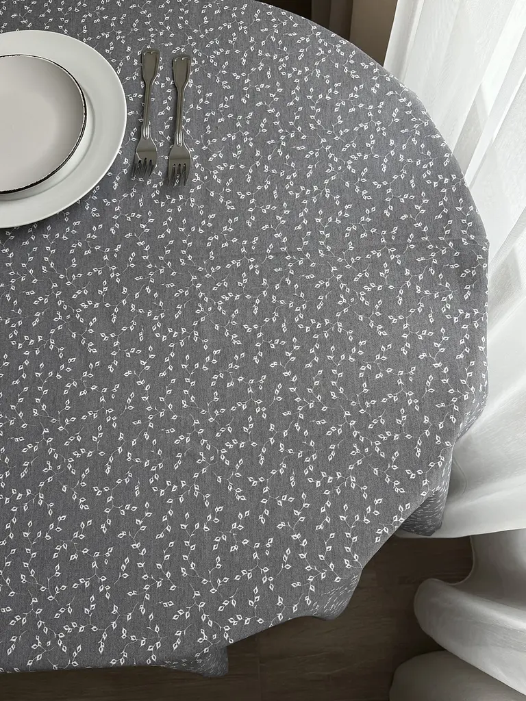 Скатертина столова Ecotton 170х200 см водовідштовхувальна сірий (V 11/ Grey) (25035) - фото 10