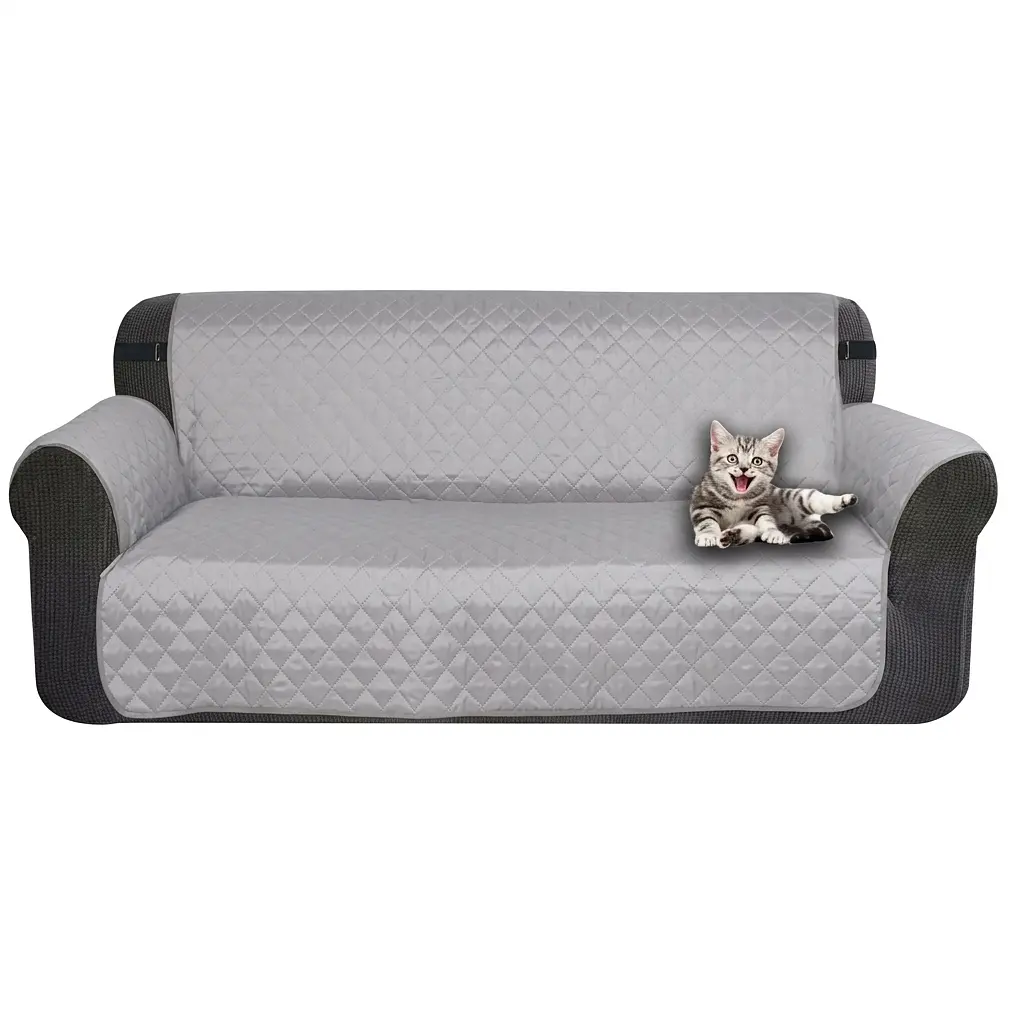 Високоякісний водонепроникний чохол на диван Modern Sofa Cover Light Grey
