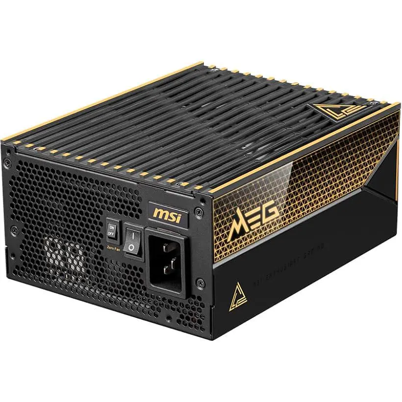 Блок питания MSI MEG 1600W PCIE5 ATX 3.1 80+ Titanium (MEG AI1600T PCIE5) - фото 4