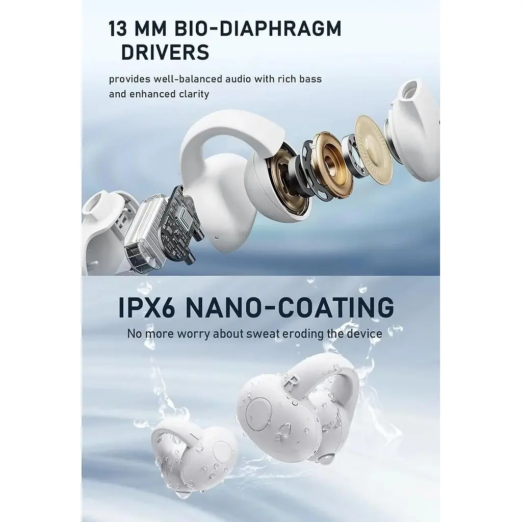 Навушники Tonemac Q7 EarClip Bluetooth 5.3 Bluetooth з мікрофоном ENC - фото 6