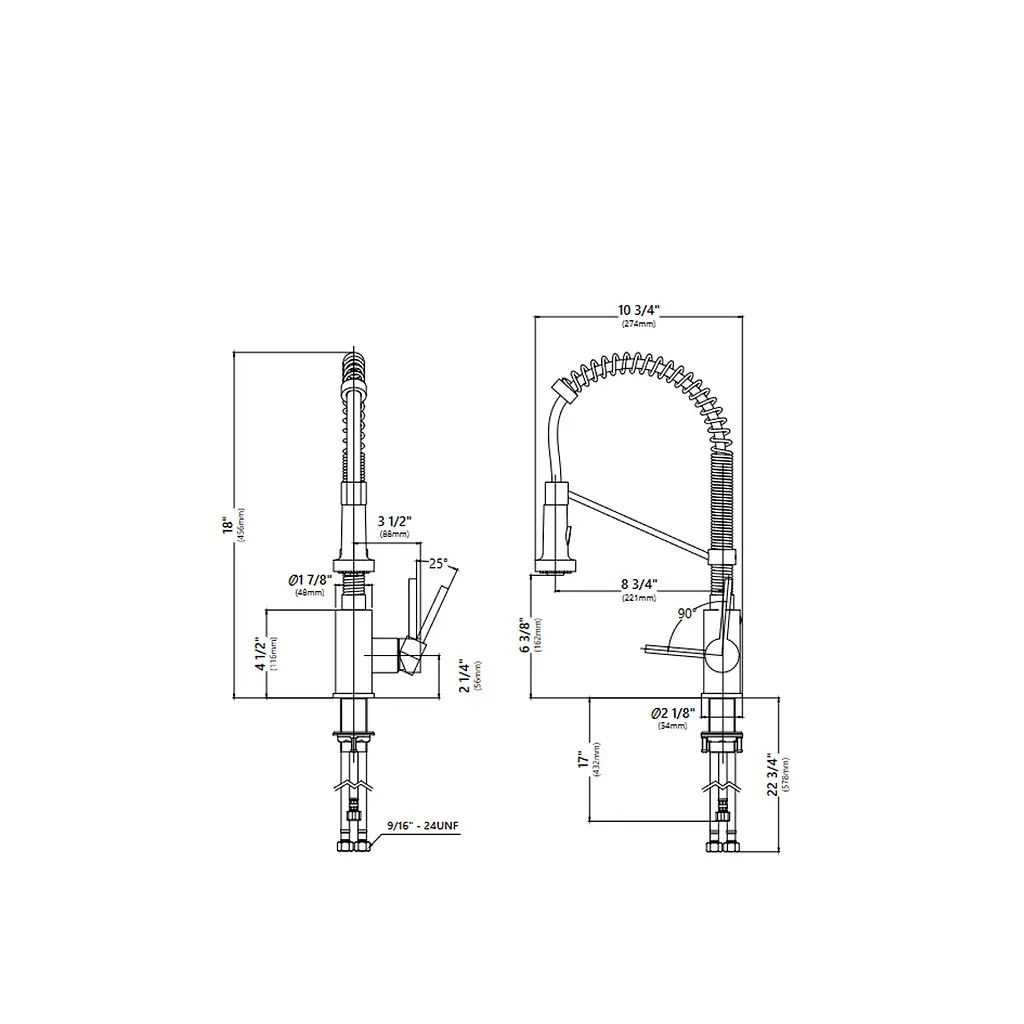 Змішувач для кухні Kraus Bolden KPF-1610MBSB, Чорний - фото 9