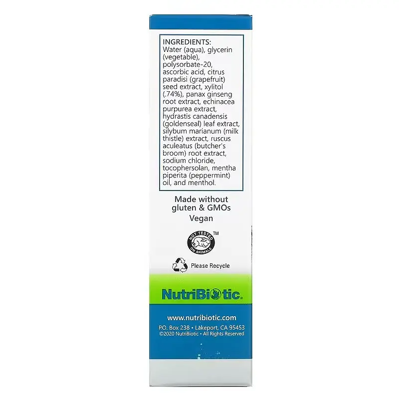 Для носа Nasal Spray Plus 29.5 ml Nutribiotic vit0006049 - фото 3