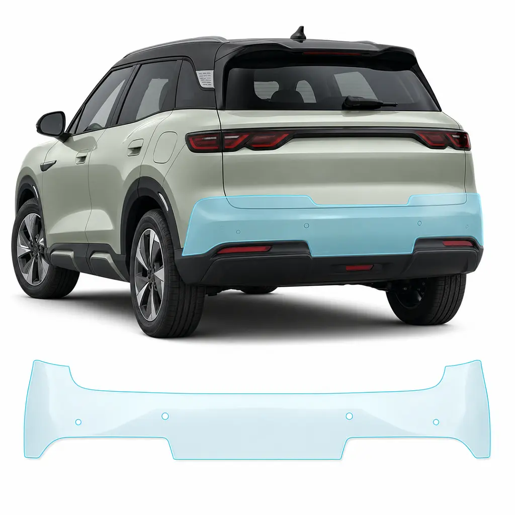 Антигравійна захисна бронеплівка за лекалами для BYD Yuan Up (Atto 2) I 2024- задній бампер