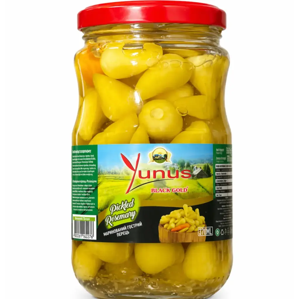 Перець маринований Yunus Black Gold 170 г (8684718195283)
