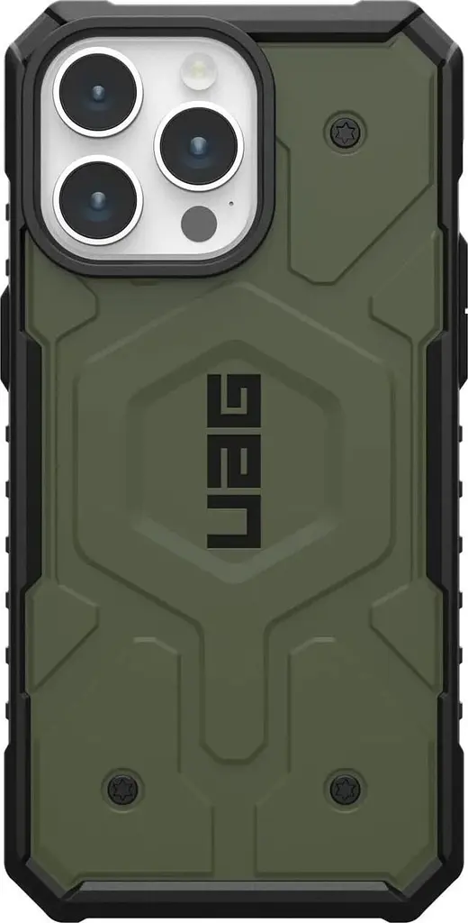 Оригінальний протиударний чохол UAG Pathfinder MagSafe для iPhone 15 Pro Max (6.7") Olive Drab 114301117272