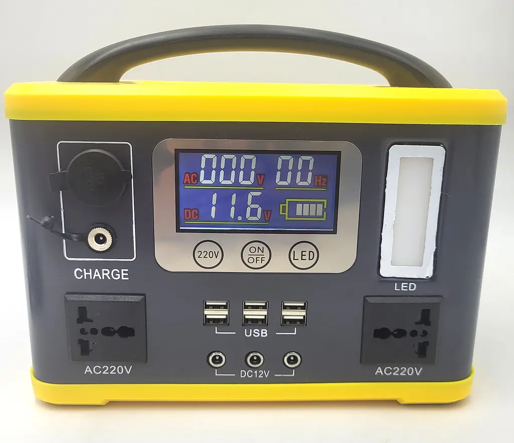 Акумуляторний інвертор 300 W 24 Ah, зарядна станція з розеткою 220 V та сонячною панеллю 60 W UKC 300 Вт - фото 4