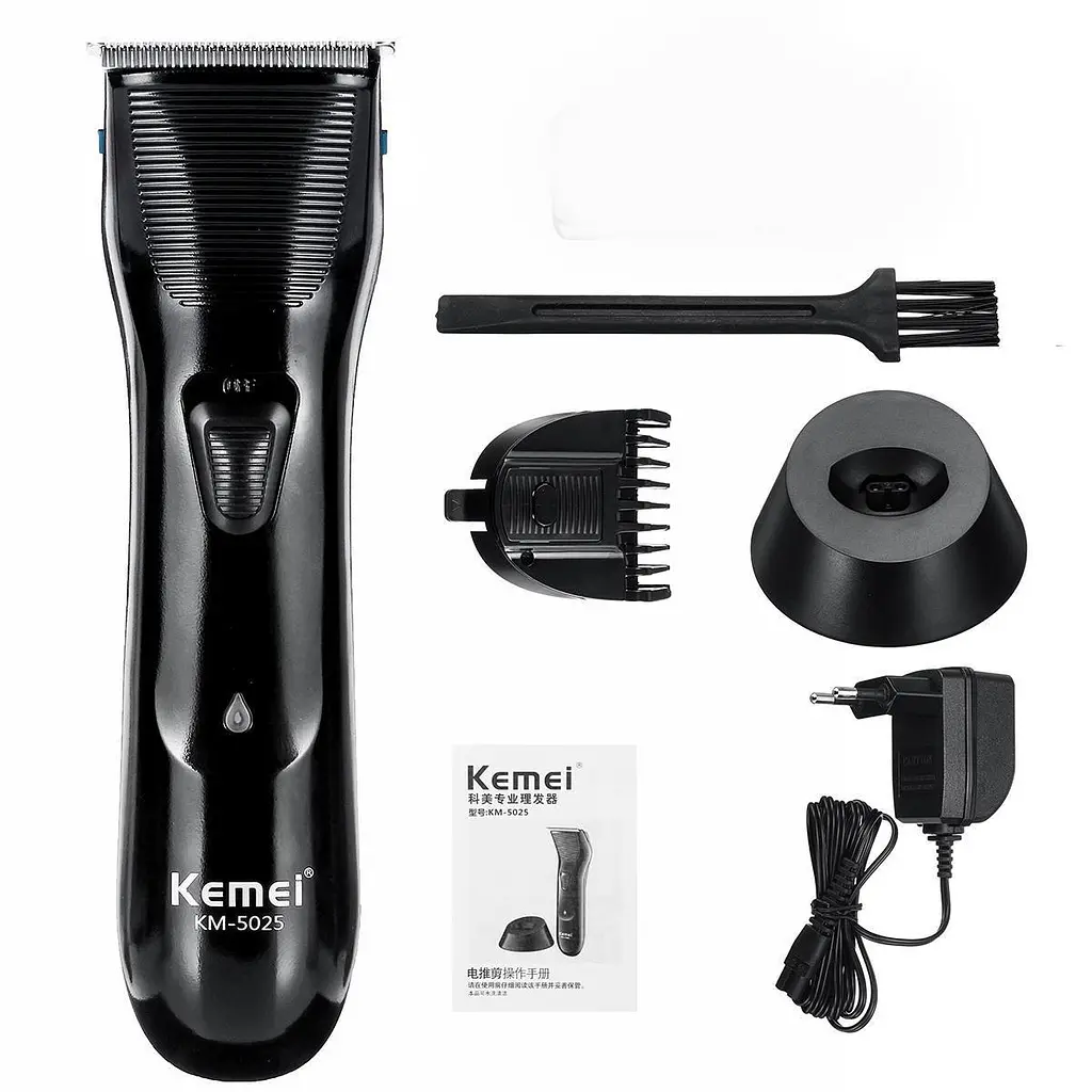 Машинка для стрижки волос Kemei Km-5025 профессиональная аккумуляторная - фото 7