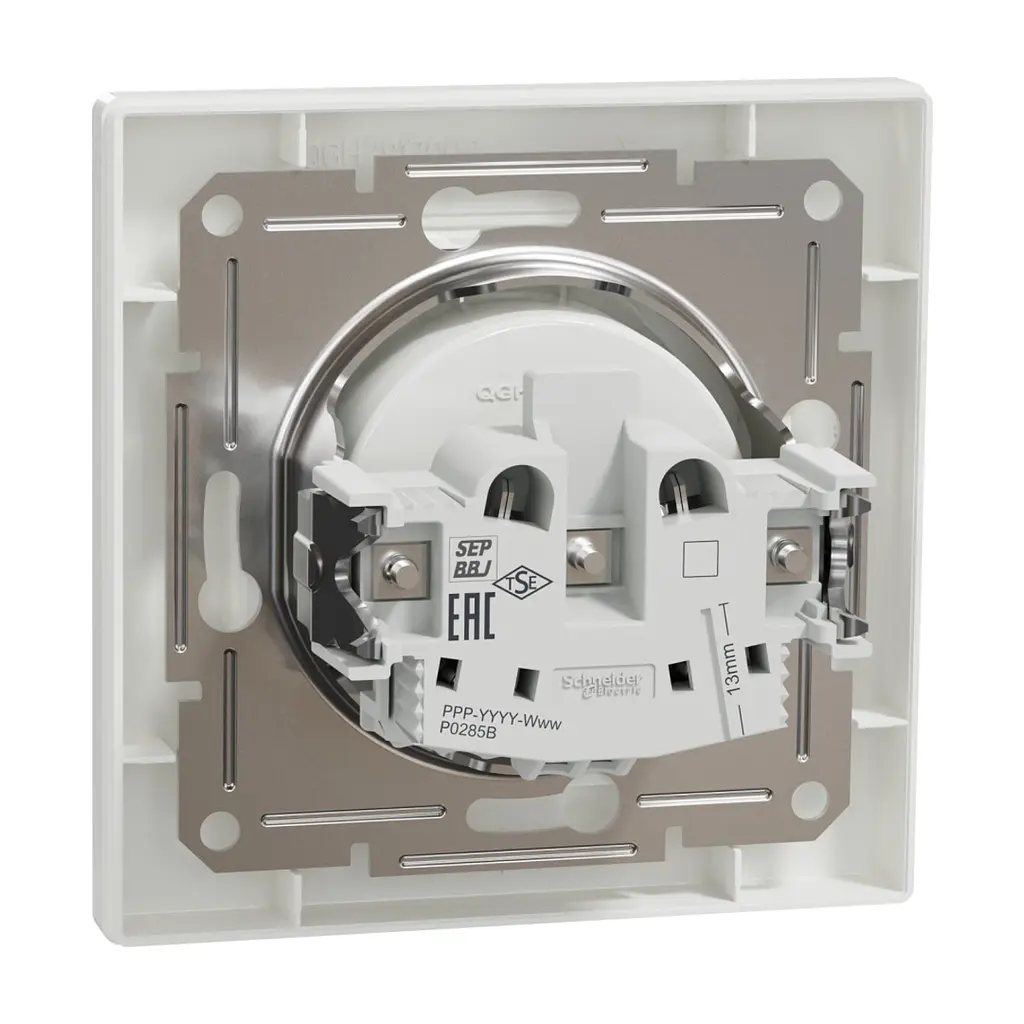 Розетка Schneider Electric ASFORA без заземлення біла (EPH3000121) - фото 7