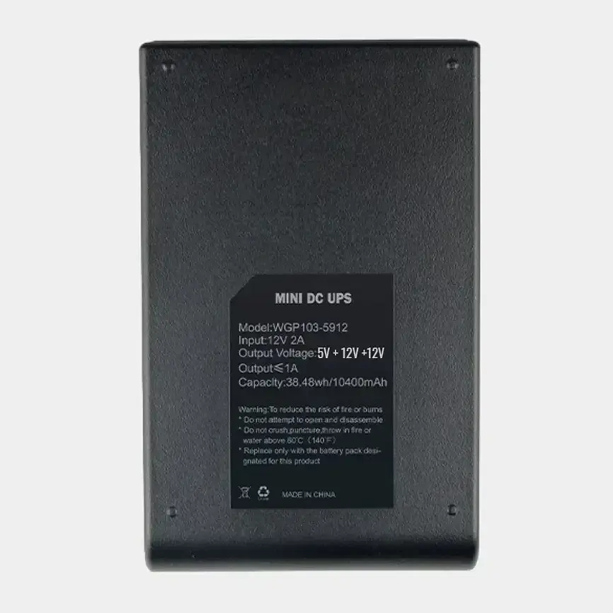 ДБЖ для роутера WGP103-51212 18W 10400mAh black EU - фото 2
