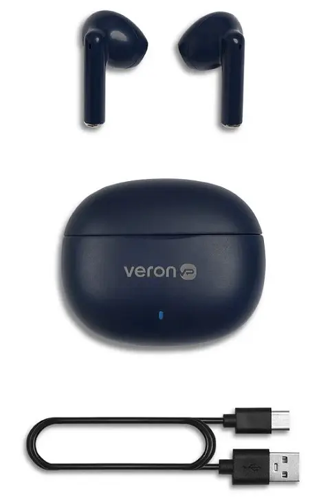 Бездротові навушники TWS Bluetooth Headset Veron W07 Liberty Black (2104618869) - фото 3