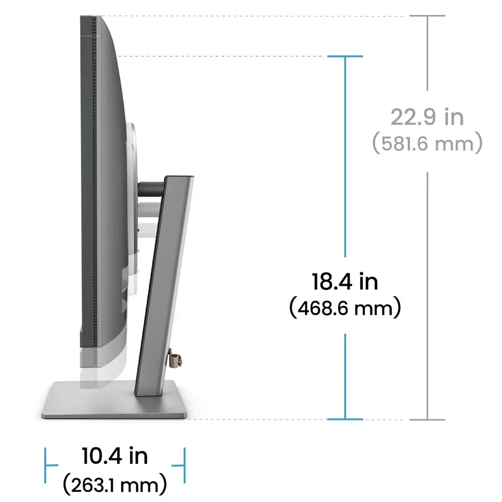 Монитор TFT 31.5" BenQ RD320U, 4K, IPS, 2хHDMI, DP, USB-C, USB-hub, HAS, Pivot, цв., серый (9H.LMSLA.TBE) - фото 5
